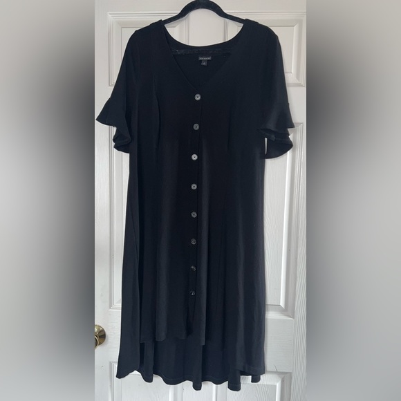 Torrid Black Small Rib Hi-Lo Knit Dress Size 1XL EUC - Picture 1 of 9